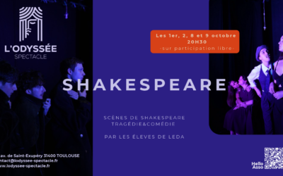 Représentation SHAKESPEARE – 2ème année de LEDA